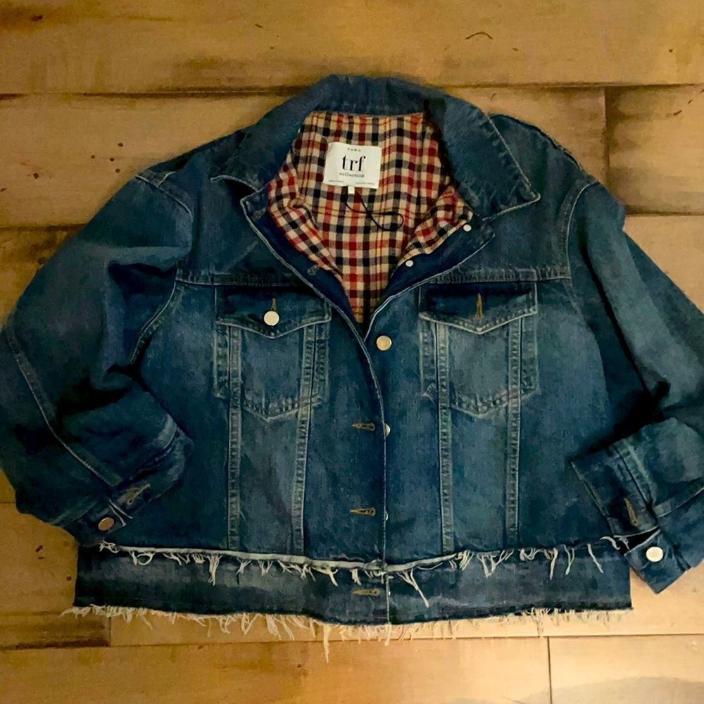 Iconic- Zara Gorgeous lined gingham denim jacket